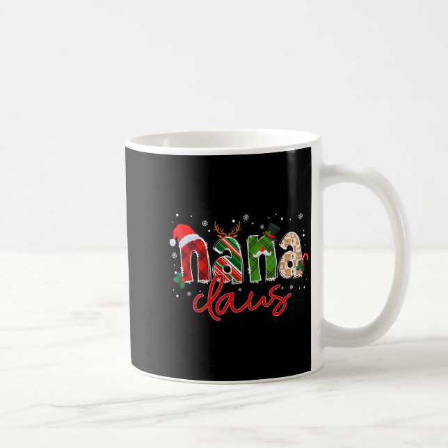 Caneca De Café Nana Claus Santa Claus Family Matching Christmas P (Direita)