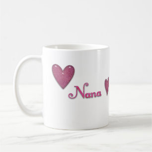 Caneca De Café Nana com corações