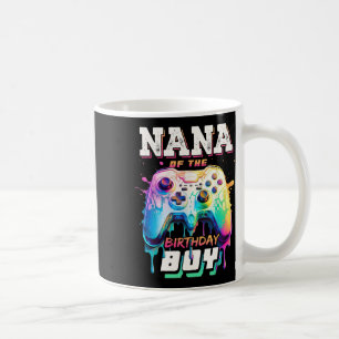 Caneca De Café Nana Do Menino Do Aniversário Correspondendo ao Jo