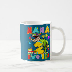 Caneca De Café Nana dos dois rex menino de 2 anos de idade dinoss