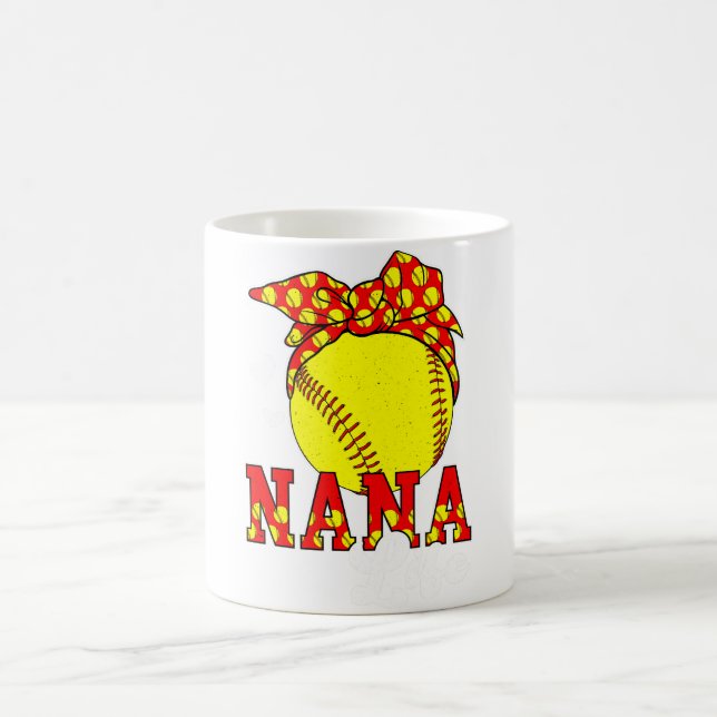 Caneca De Café Nana Life Avó Nana De Softball De Brincadeira (Centro)