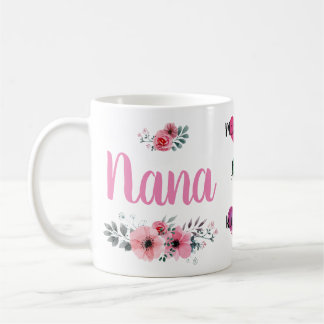 Caneca De Café Nana Mug Personalizada com Nomes de Avós
