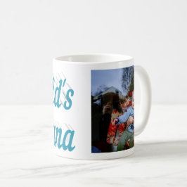 Caneca De Café Nana Photo sky texto azul Coffee Mug