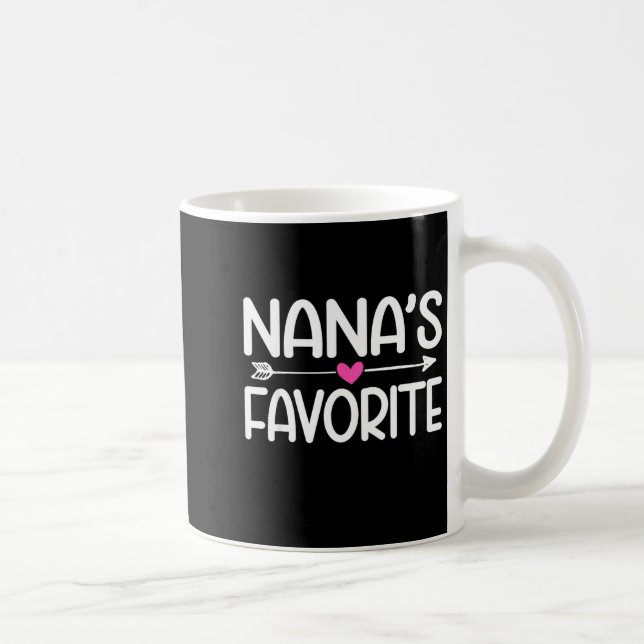 Caneca De Café Nana's Favorite Granhild Quote Cute Granddaughter  (Direita)