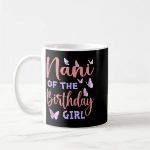 Caneca De Café Nani Da Menina De Aniversário Família Borboleta