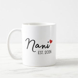 Caneca De Café Nani Nana Est 2026 Conjunto, Novo Avô Indiano