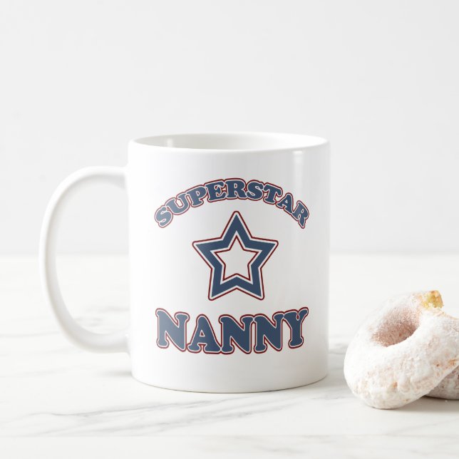Caneca De Café Nanny Superstar (Com Donut)