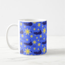 Caneca De Café Nantucket Good Vibs em Blue Coffee Mug (e outros