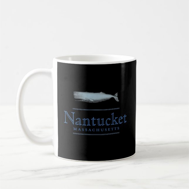 Caneca De Café Nantucket Massachusetts Whale (Esquerda)