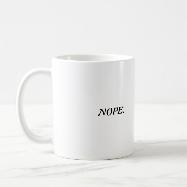 CANECA DE CAFÉ NÃO. (Esquerda)