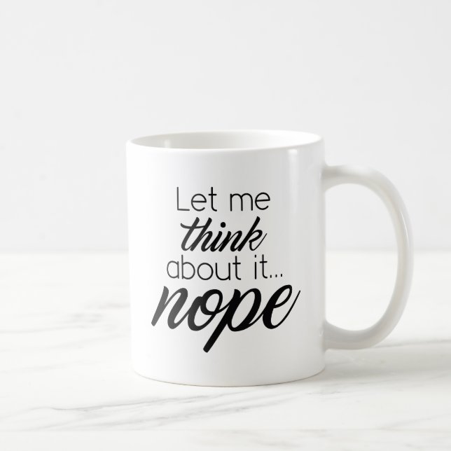 Caneca De Café Não (Direita)