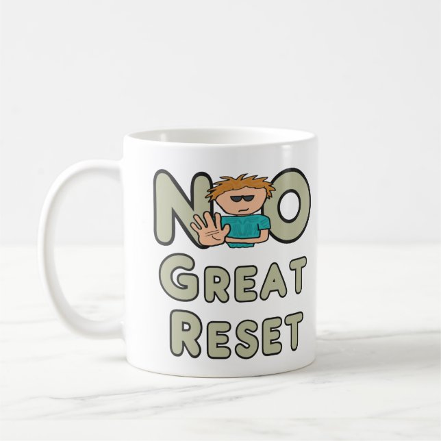 Caneca De Café Não à redefinição do Excelente (Esquerda)