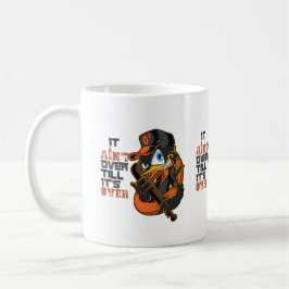 Caneca De Café Não Acabou Até Acabar Motivação de Beisebol