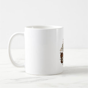 Caneca De Café Não Acorda Até o Café Tipografia Vintage de Outono