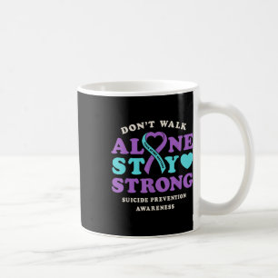 Caneca De Café Não Ande Sozinha Prevenção Suicídio Atenção Ribbo