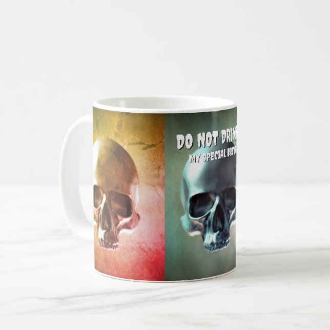 Caneca De Café Não Beba! A minha cerveja especial. Trabalho de ar (Frente Esquerda)