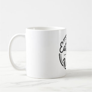 Caneca De Café não coma menos, coma direito design