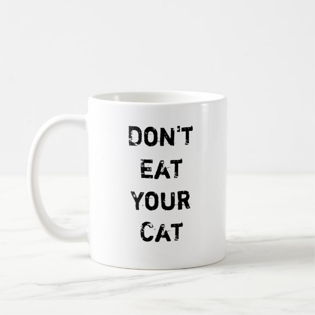 Caneca De Café Não coma seu gato (Esquerda)