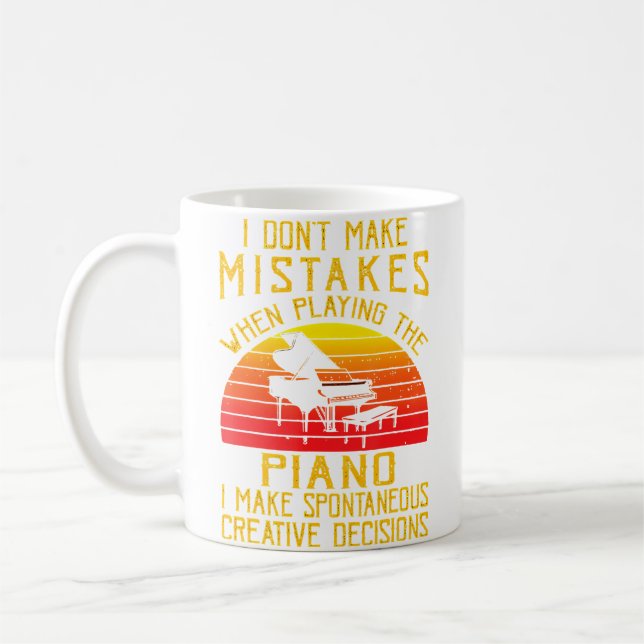 Caneca De Café Não Cometo Erros Ao Tocar Piano (Esquerda)