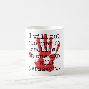 Caneca De Café Não Conquistarei Meus Problemas - Quo Inspiraciona