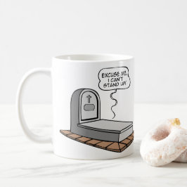 Caneca De Café Não consigo ficar de pé