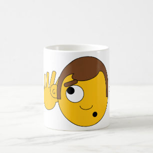 Caneca De Café "Não consigo ouvir-te"