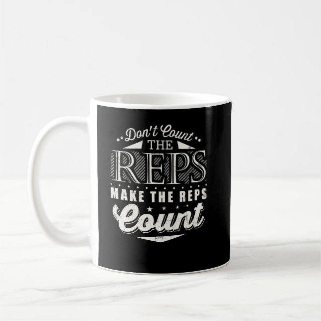 Caneca De Café Não Contar Que Os Representantes Fazem A Contagem  (Esquerda)