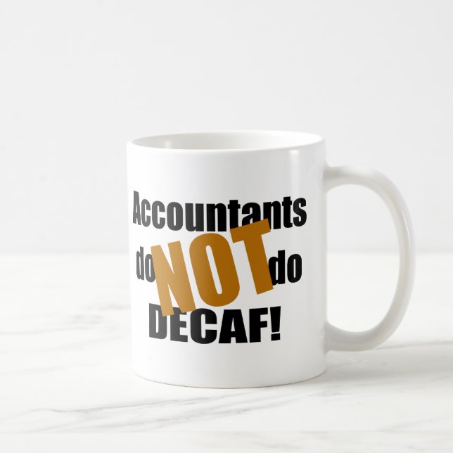 Caneca De Café Não Decaf - contador (Direita)