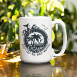 Caneca De Café Não deixe aquela praia esperando | Tropical Pun<br><div class="desc">Não deixe a praia esperando! Pegue uma caneca personalizada legal e aproveite sua bebida favorita antes de sair para aproveitar o oceano. Esse gráfico personalizado é perfeito para estocar a casa de praia, ou apenas para amantes da praia em geral. A design de tipografia cômica com uma incrível areia oceânica...</div>