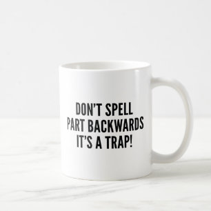 Caneca De Café Não Deletreie Parte ao Contrário