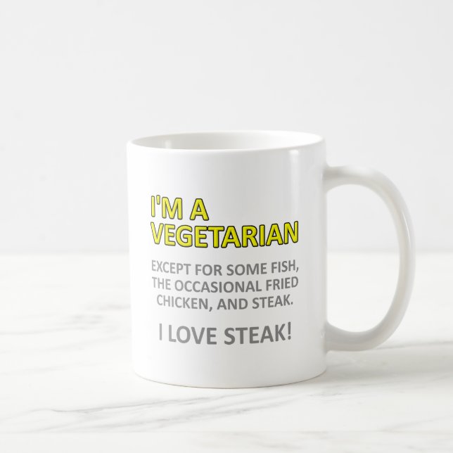 Caneca De Café Não é mesmo uma vegetariana. (Direita)