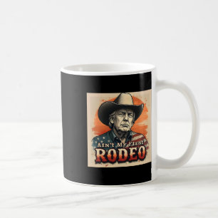 Caneca De Café Não é minha primeira camisa de rodeio ocidental do