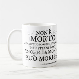 Caneca De Café "Não è morto..." - Il verso del Necronomicon