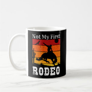 Caneca De Café Não É O Meu Primeiro Rodeo Cowboy Horse Sunset