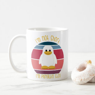 Caneca De Café Não é pequeno, sou engraçado no tamanho dos pingui