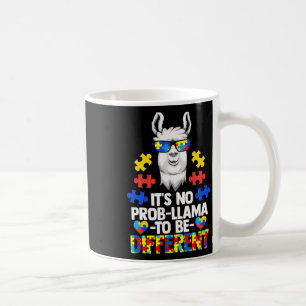 Caneca De Café Não é Prob-llama ser diferente do autismo Mulheres