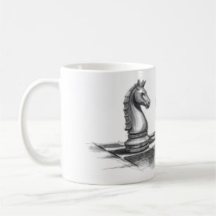 Caneca De Café Não é um jogo de xadrez engraçado para cavalos