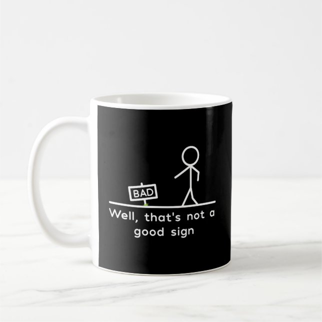 Caneca De Café Não É Um Sinal (Esquerda)