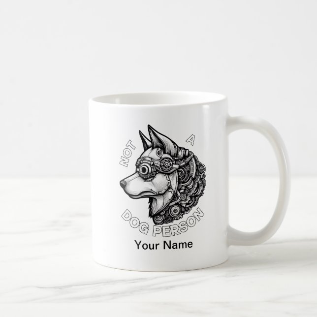 Caneca De Café Não é uma pessoa do Cão (Direita)