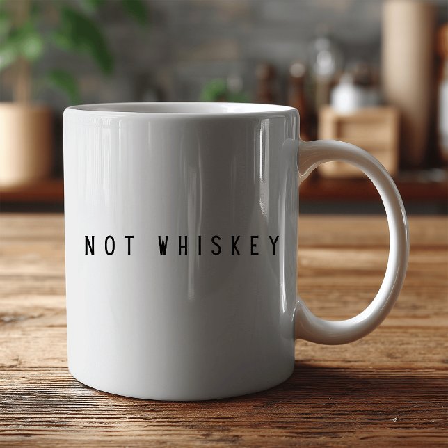 Caneca De Café “Não é Whisky" Café Divertido – Humor Sarcástico  (Criador carregado)