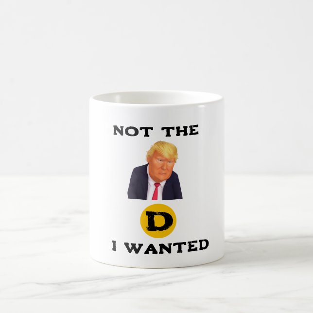 Caneca de café Não era o D que eu queria (Centro)