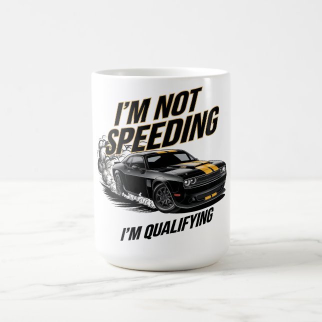 Caneca De Café Não estou acelerando, estou qualificando Design de (Centro)