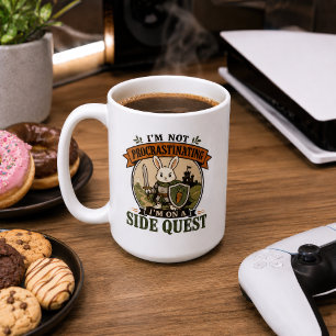 Caneca De Café Não Estou Adiando Cavaleiro Coelho da Missão Paral
