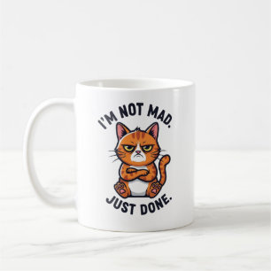 Caneca De Café Não estou com raiva, só terminei
