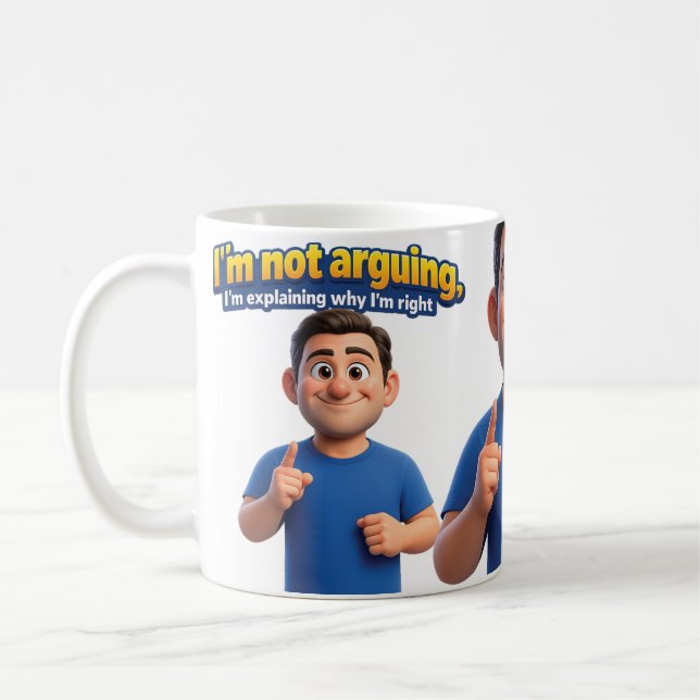 Caneca De Café Não estou discutindo (Esquerda)