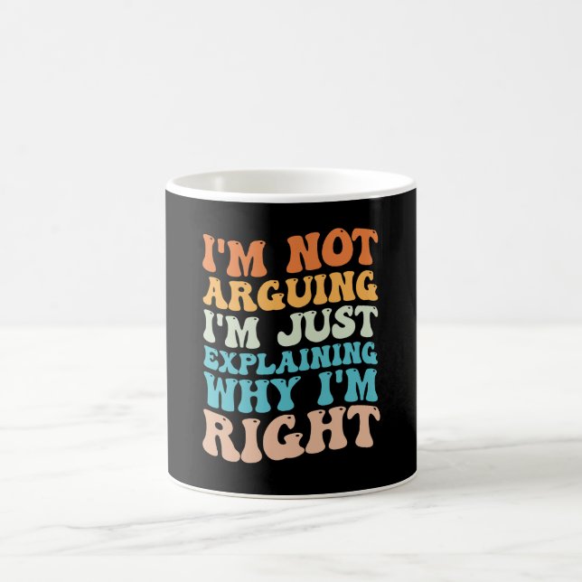 Caneca De Café Não Estou Discutindo, Estou Apenas Explicando Por  (Centro)