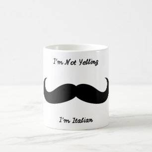 Caneca De Café Não Estou Gritando, Sou Italiano