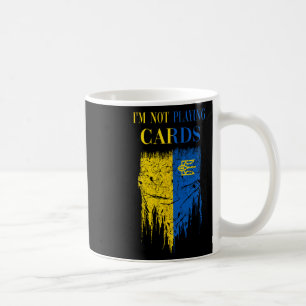 Caneca De Café Não Estou Jogando Cartas Zelensky Trump Apoio à Uc