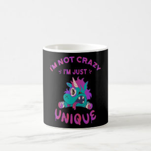 Caneca De Café Não estou louco, sou apenas único, Unicórnio Louco
