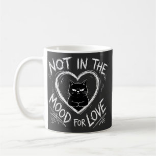 Caneca De Café Não Estou No Humor Para O Amor Gato Mal-Humorado S